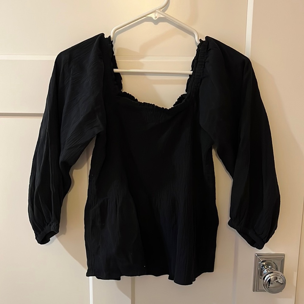black madewell top